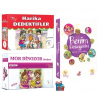 5 Renk Yayınevi 4.Sınıf Harika Dedektifler-Mor Dinozor Hikaye Seti-Erdem Yayınları Benim Gezegenim Hikaye Seti